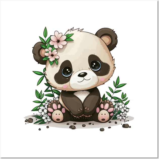 Feeling like a cute little panda today Wall Art by Pixel Poetry